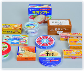 乳製品包装材(チーズ・バター・マーガリン・ヨーグルト)