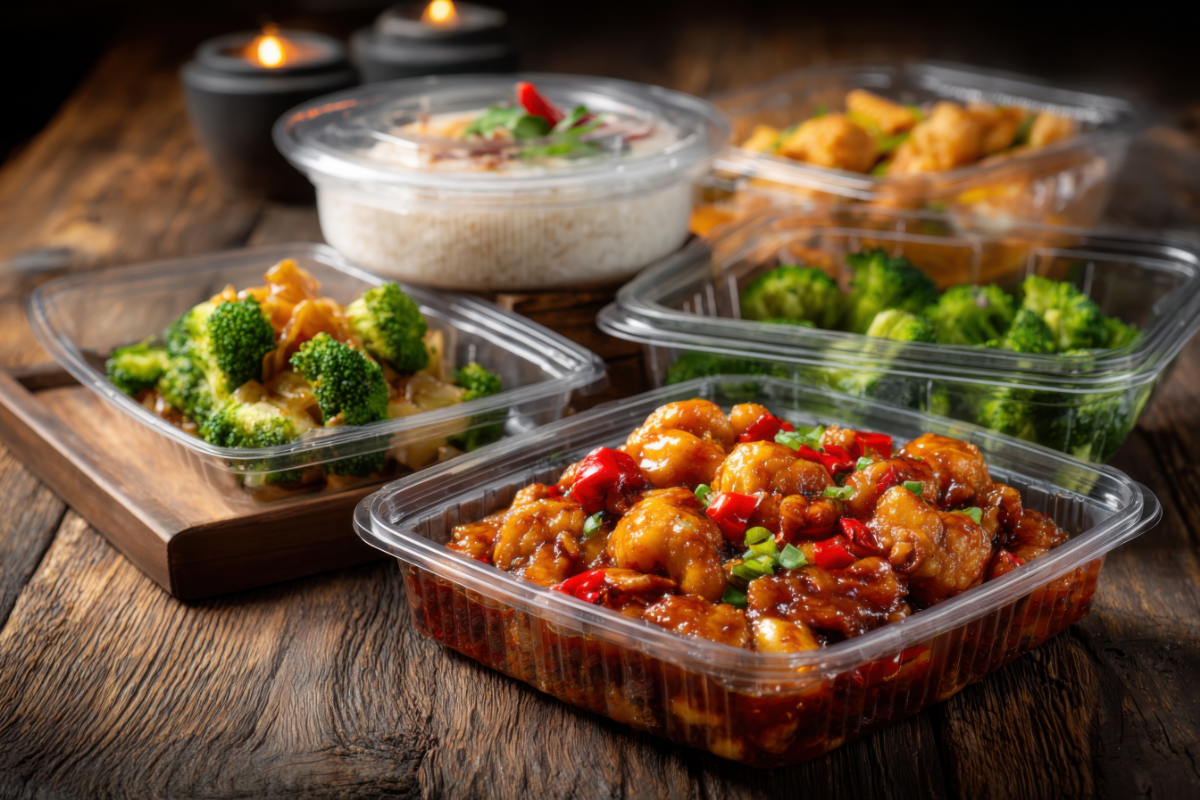 [Plastic] Food containers (suitable for frozen, chilled, and baked applications)