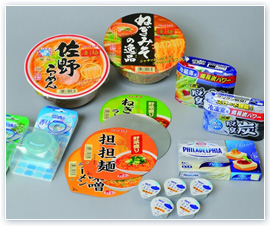 Packaging and aluminium lids for food products